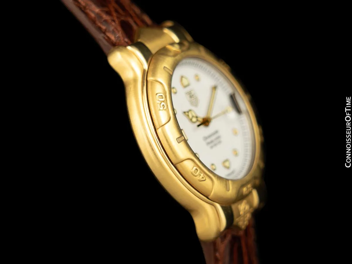 TAG Heuer Professional 6000 Mens Full Size Divers Watch - 18K Gold - WH514