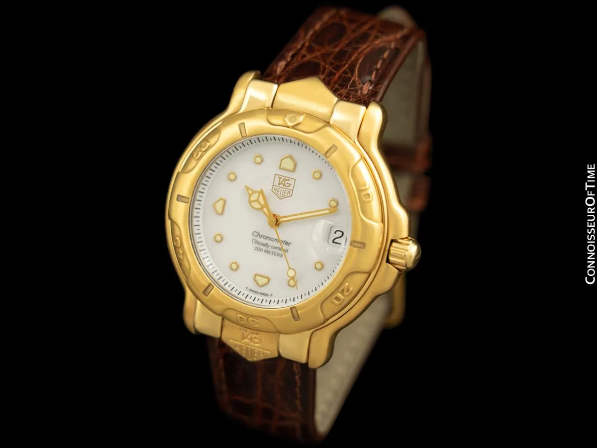 TAG Heuer Professional 6000 Mens Full Size Divers Watch - 18K Gold - WH514