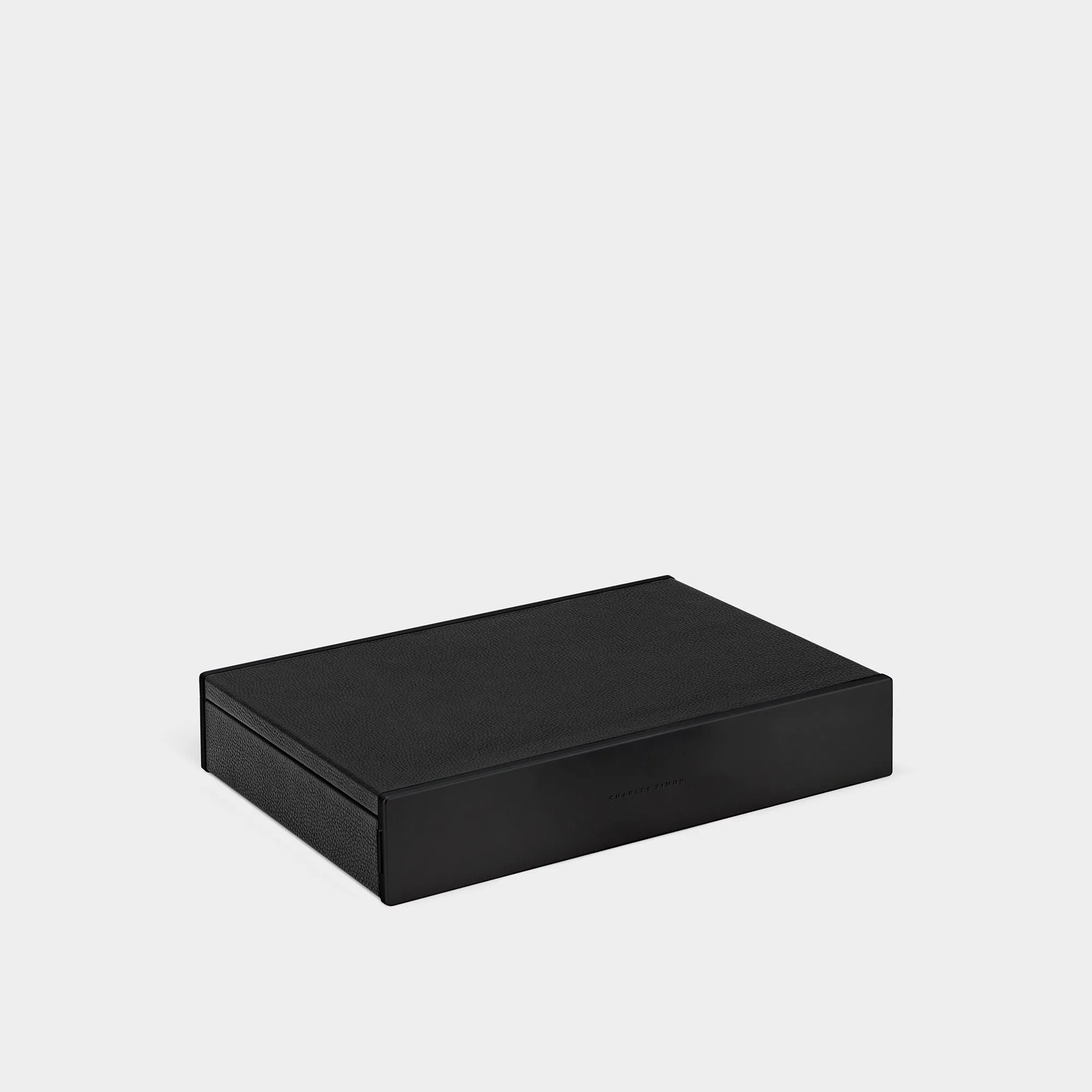 TAYLOR 4 WATCH AND JEWELRY BOX - BLACK / BLACK