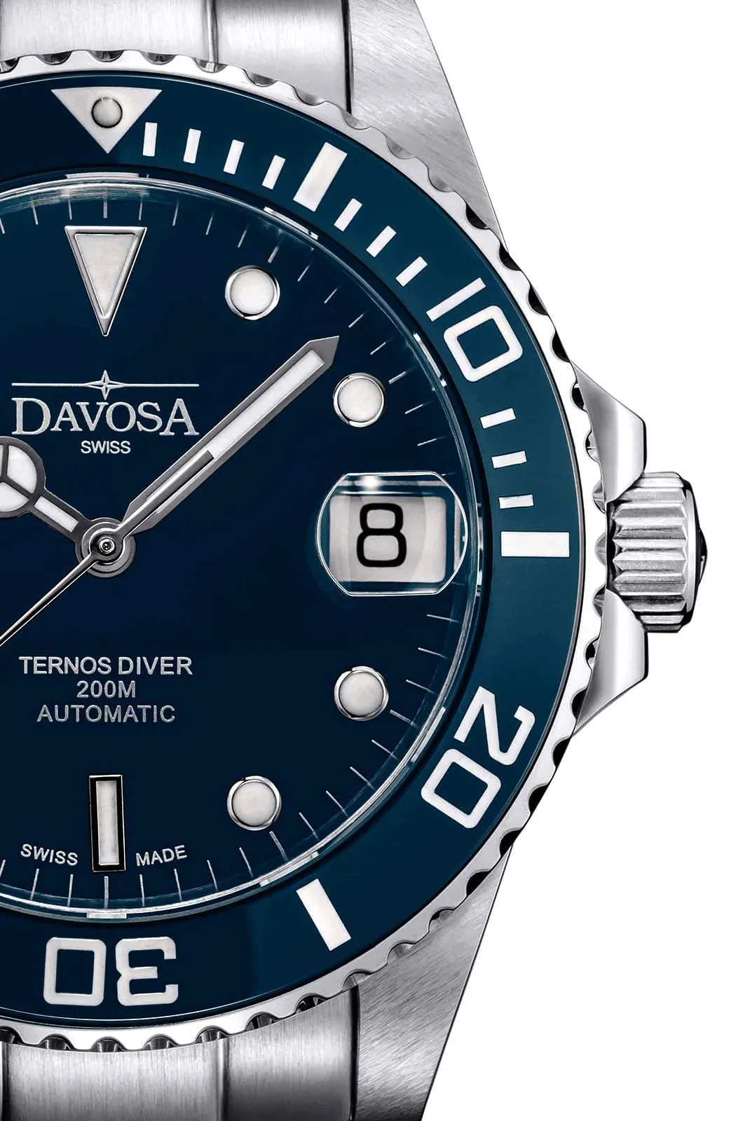 Ternos Medium Automatic 200m Swiss-Made Blue Men's Diver Watch 16619540 M OUTLET