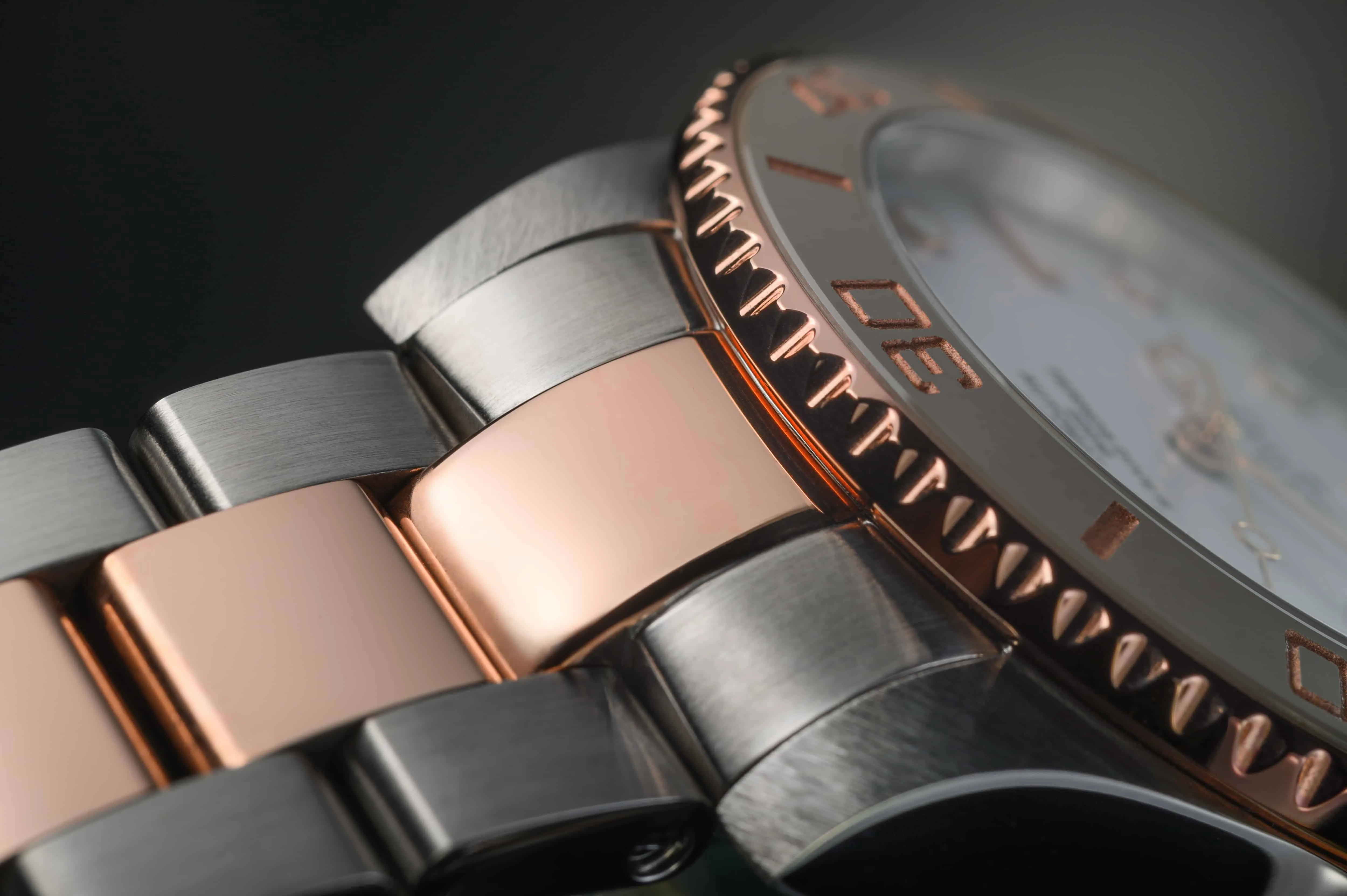 Ternos Medium Automatic 200m White Dial Two Tone Rose Gold Diver Watch 16619620