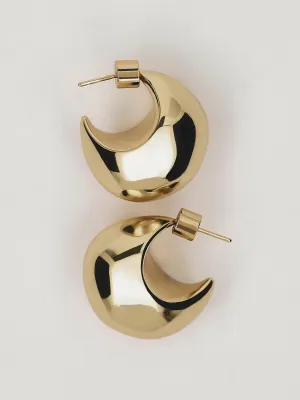 Textured curved earrings