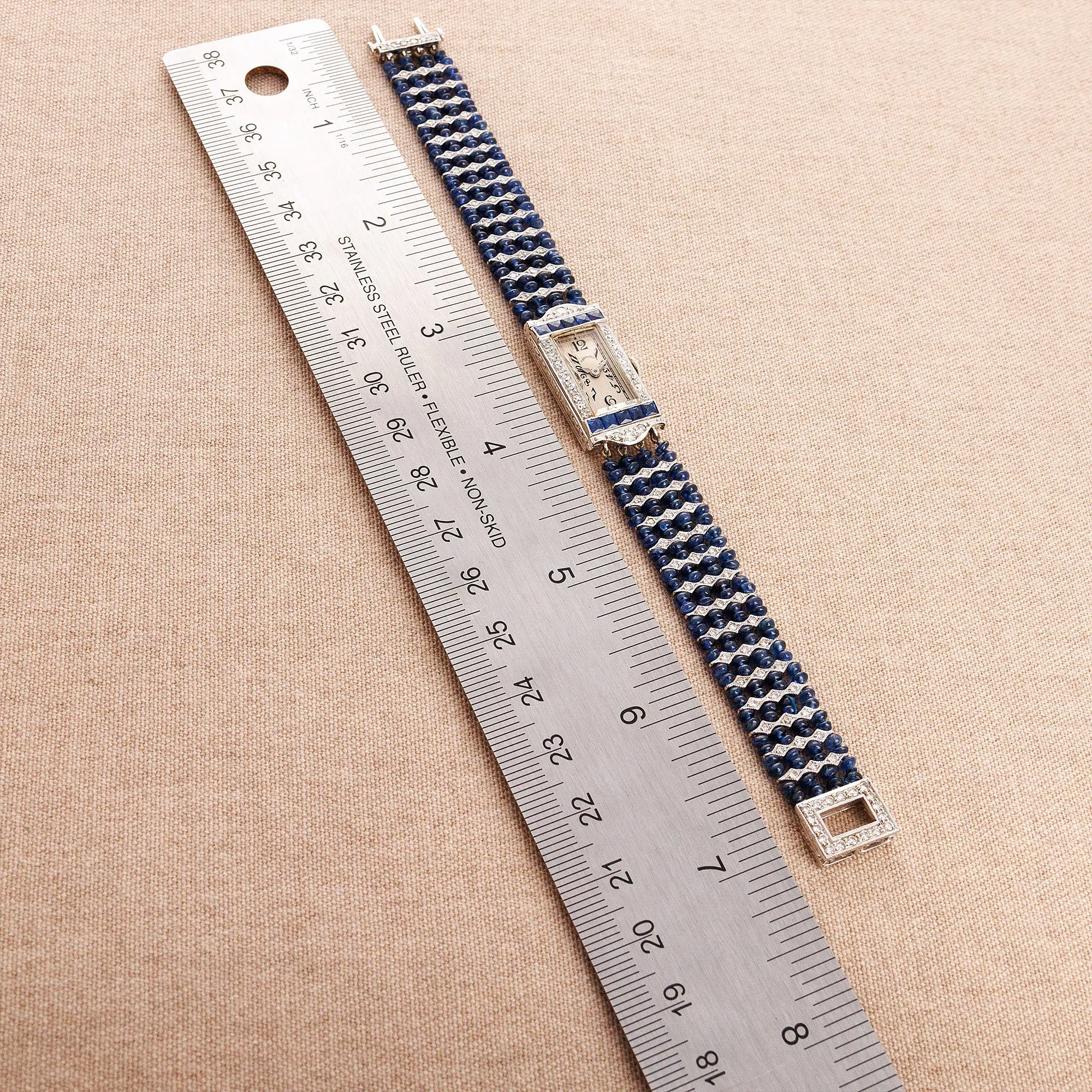 Tiffany & Co. Sapphire Diamond Art Deco Watch