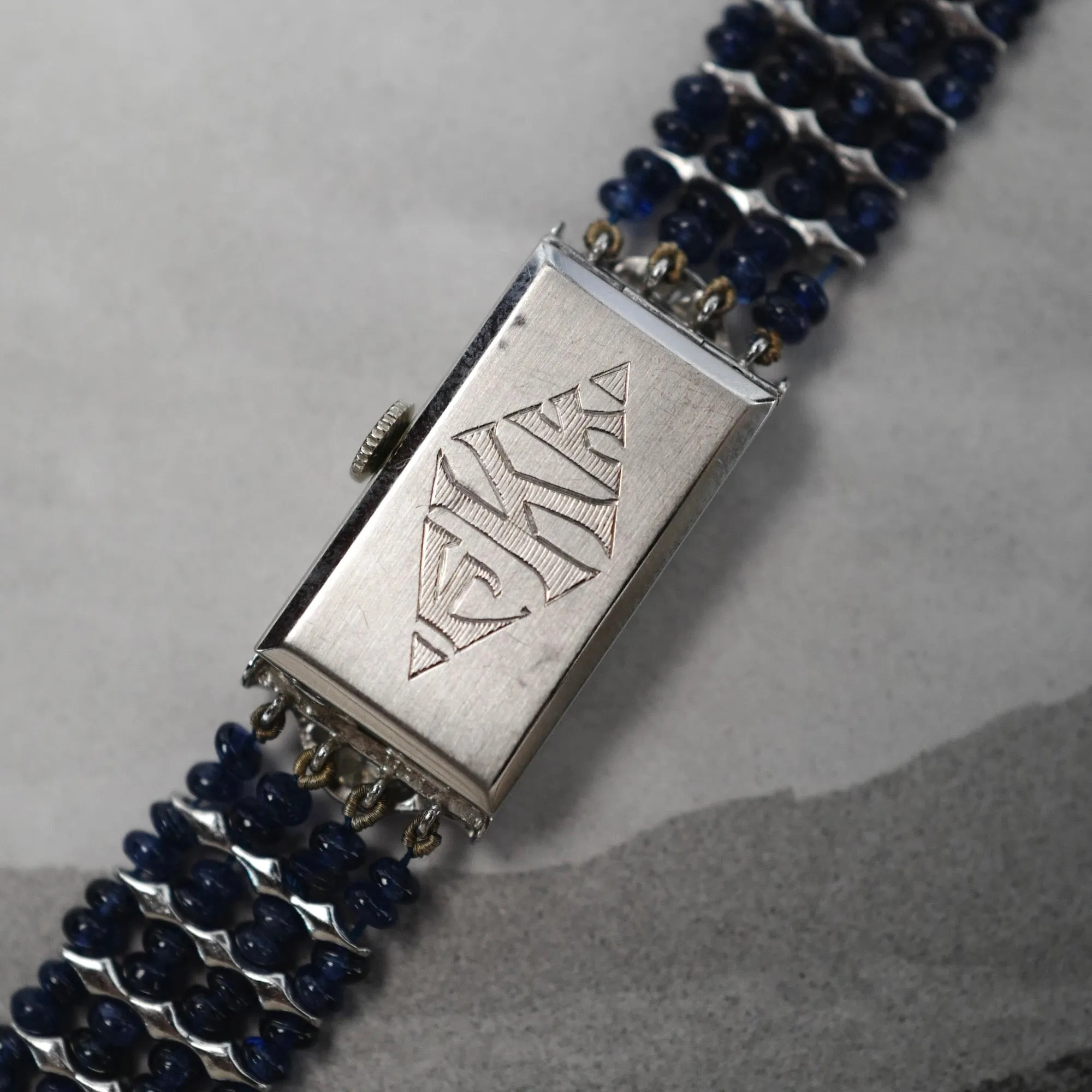 Tiffany & Co. Sapphire Diamond Art Deco Watch