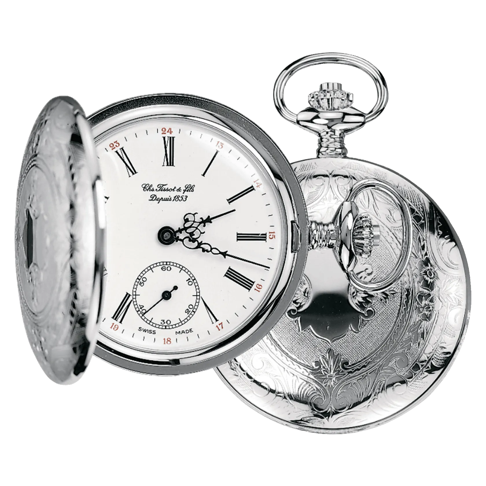 Tissot Pocket Watch Savonette Mechanical 49.5mm MANUAL CHARGE OPTONE FINISH PALLIOD T83.6.401.13