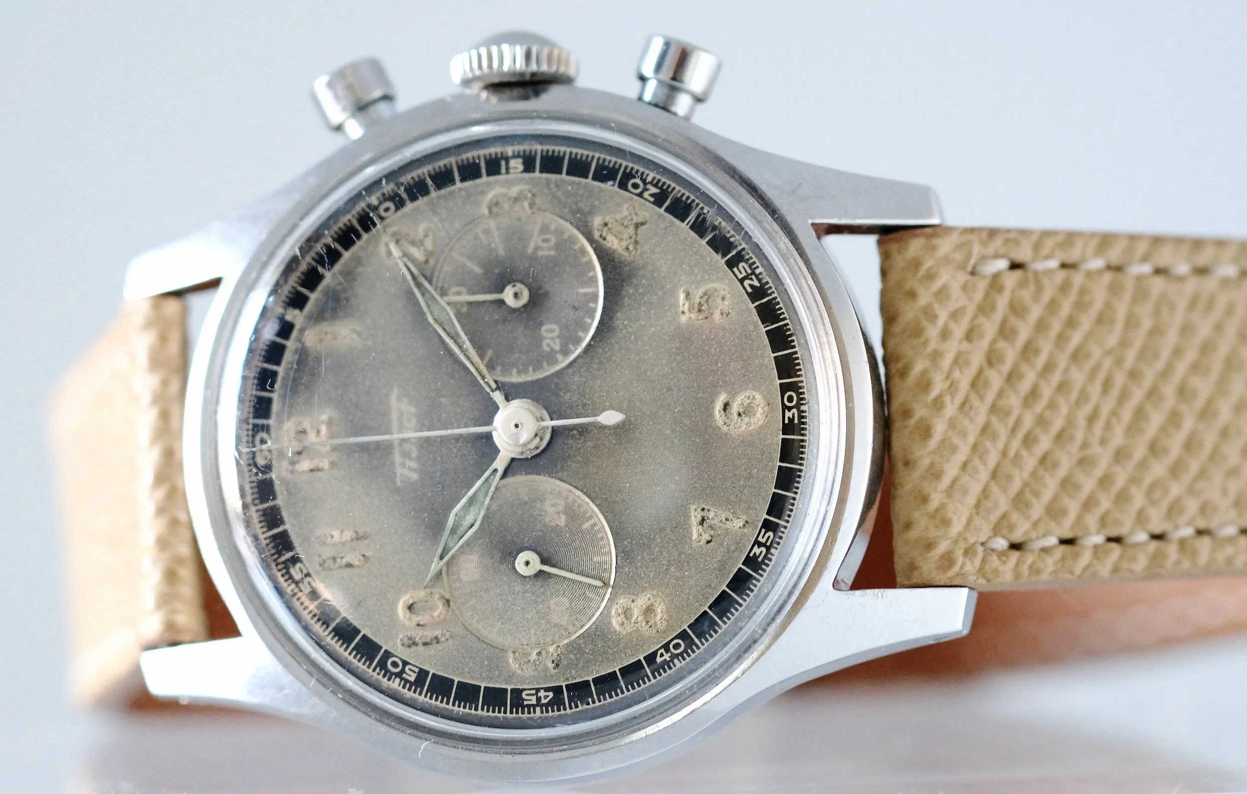 Tissot "Radium" Chronograph for Galli Zurich Circa 1950s