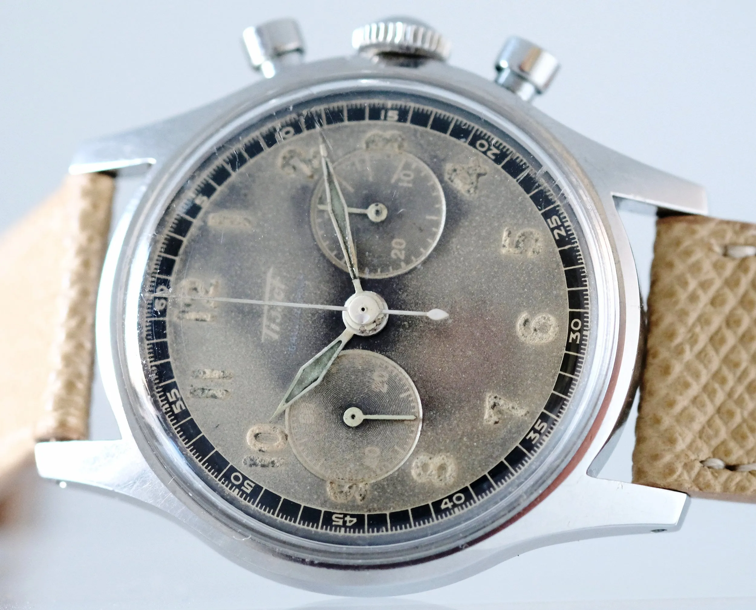 Tissot "Radium" Chronograph for Galli Zurich Circa 1950s