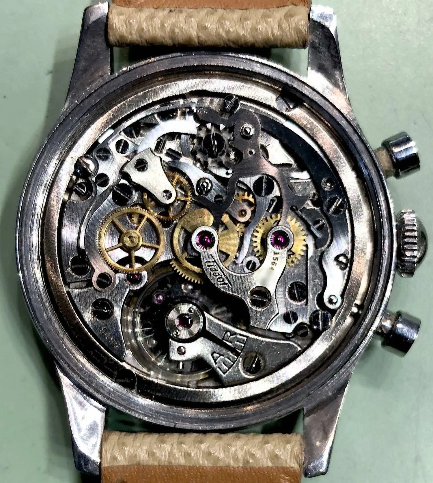 Tissot "Radium" Chronograph for Galli Zurich Circa 1950s