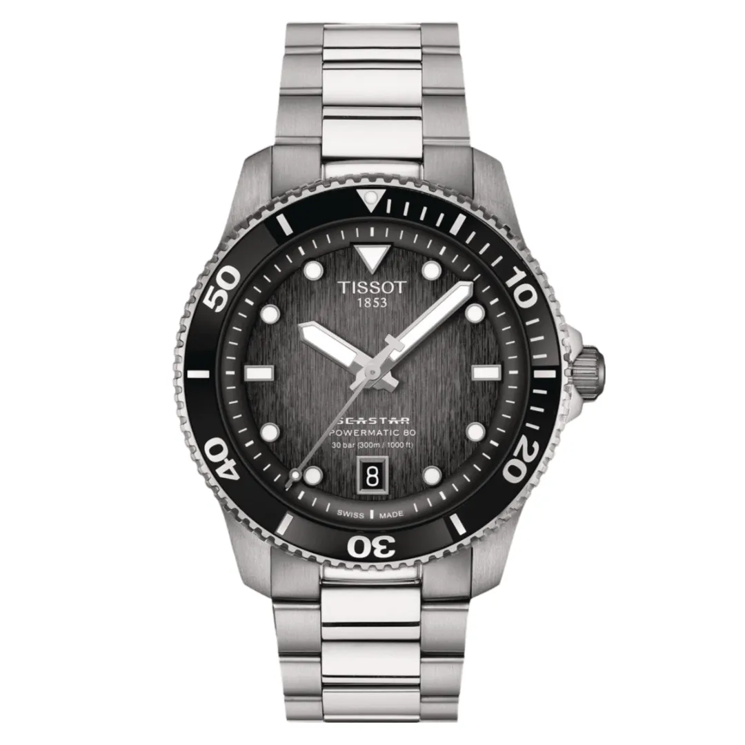 Tissot Seastar 1000 Powermatic 80 40mm Automatic Men's Watch T1208071105100