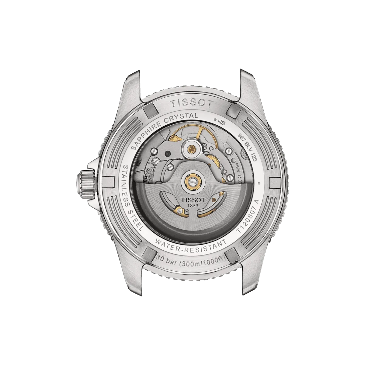 Tissot Seastar 1000 Powermatic 80 40mm Yellow Gold-Black Men's Watch T1208072205100