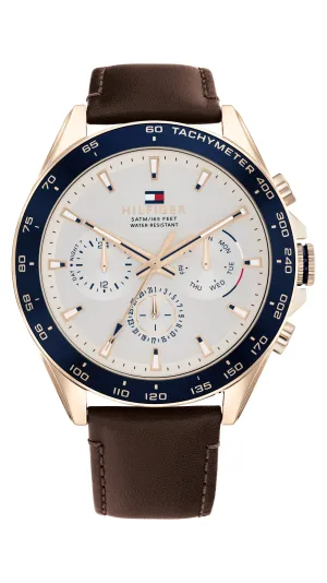 Tommy Hilfiger Owen Rose Gold and Blue Men's Watch 1791966