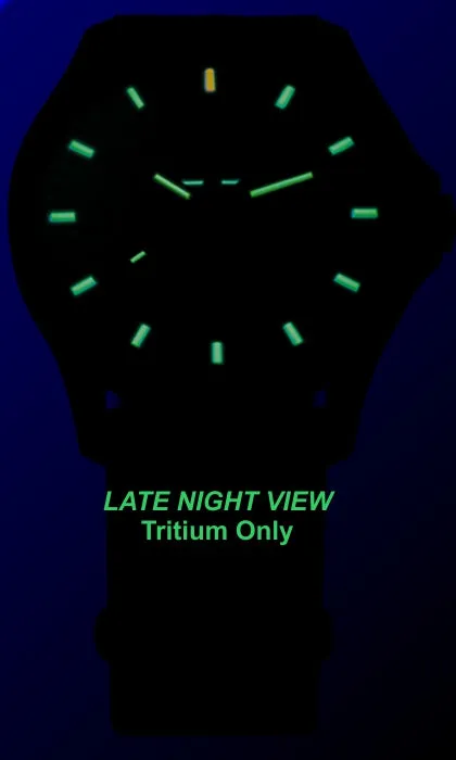 Traser P67 Officer Pro GunMetal Black Tritium Watch with Orange Accents, #107425