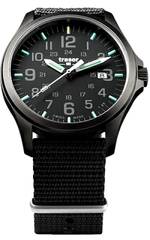 Traser P67 Officer Pro GunMetal Black with NATO Nylon Band, model 107422