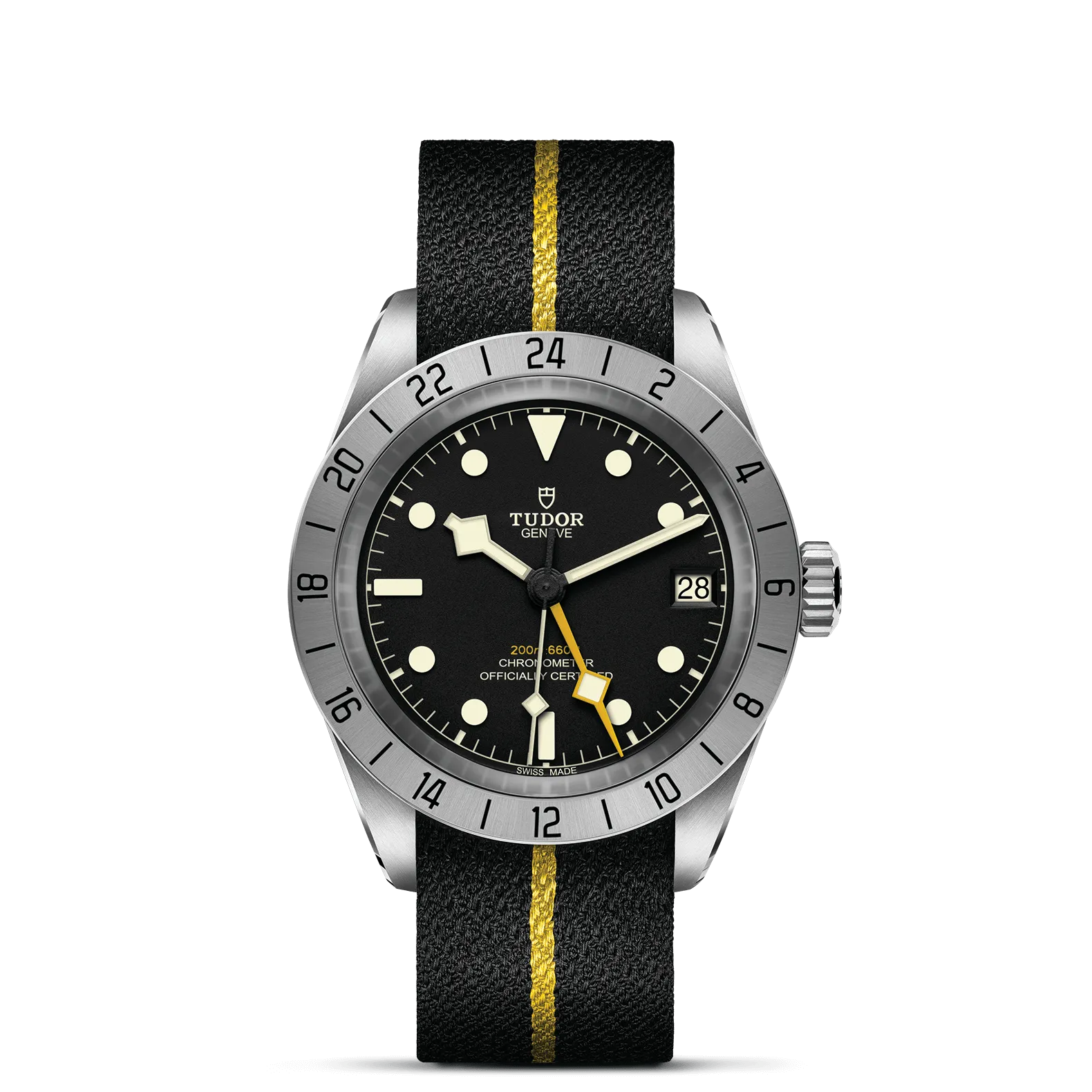 TUDOR Black Bay Pro 39mm Case, Black Dial, Fabric Strap Bracelet (M79470-0002)