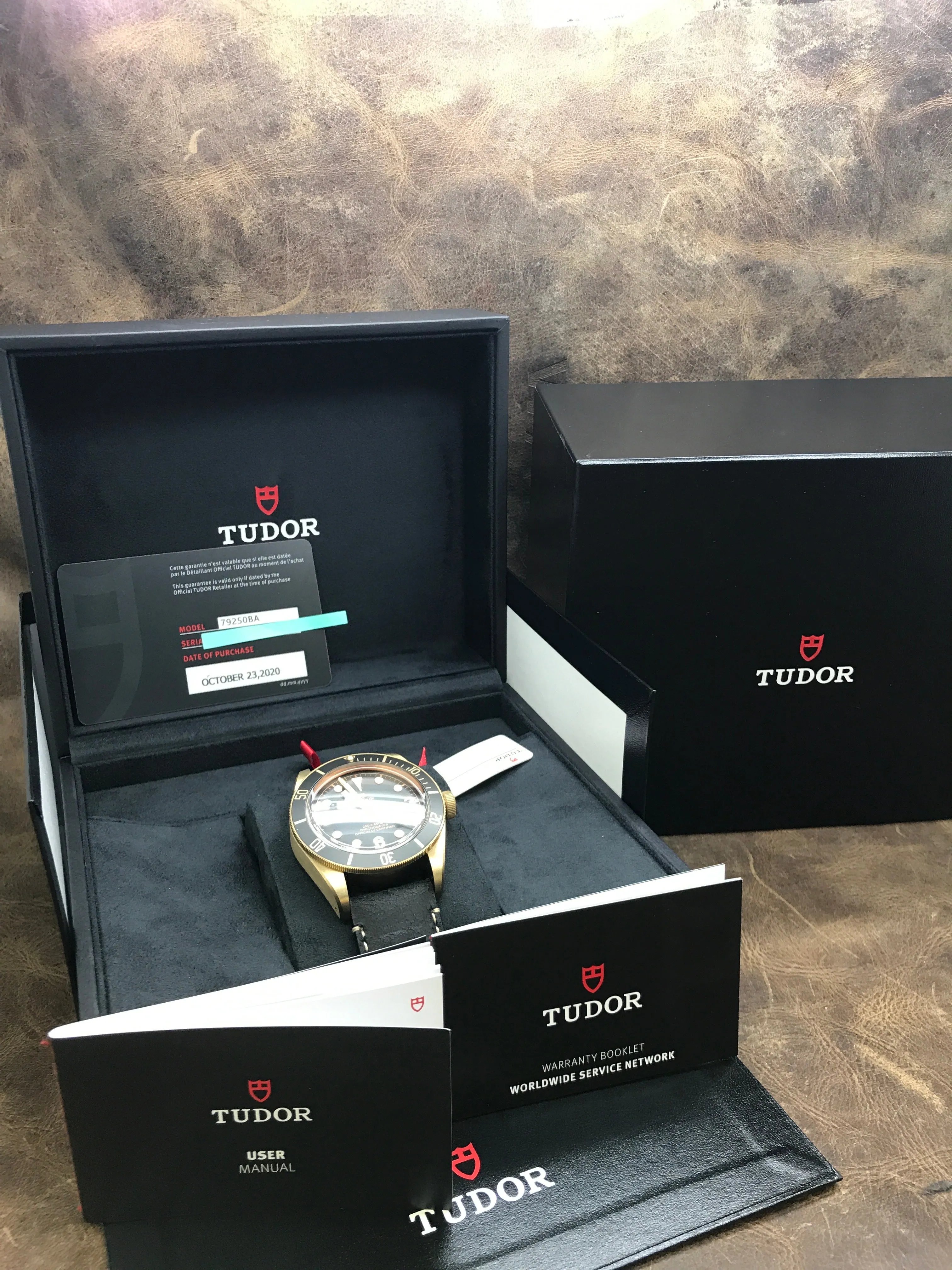 Tudor Heritage Black Bay Bronze 79250BA Black Dial Automatic Men's Watch