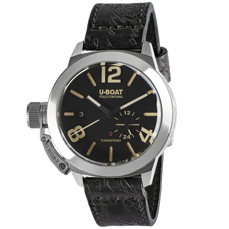 U-Boat Watch Classico Tungsten Black Leather 8893