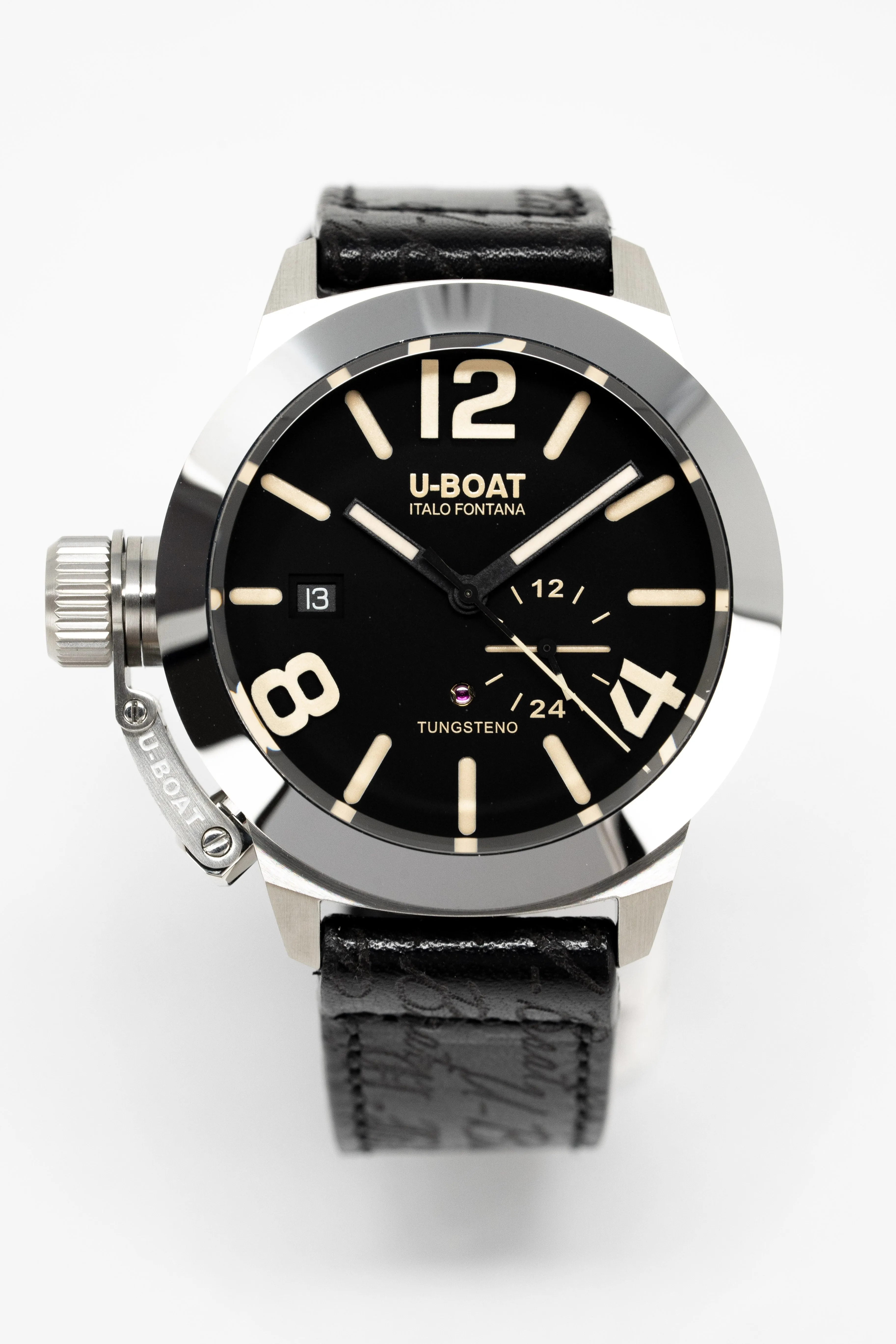 U-Boat Watch Classico Tungsten Black Leather 8893