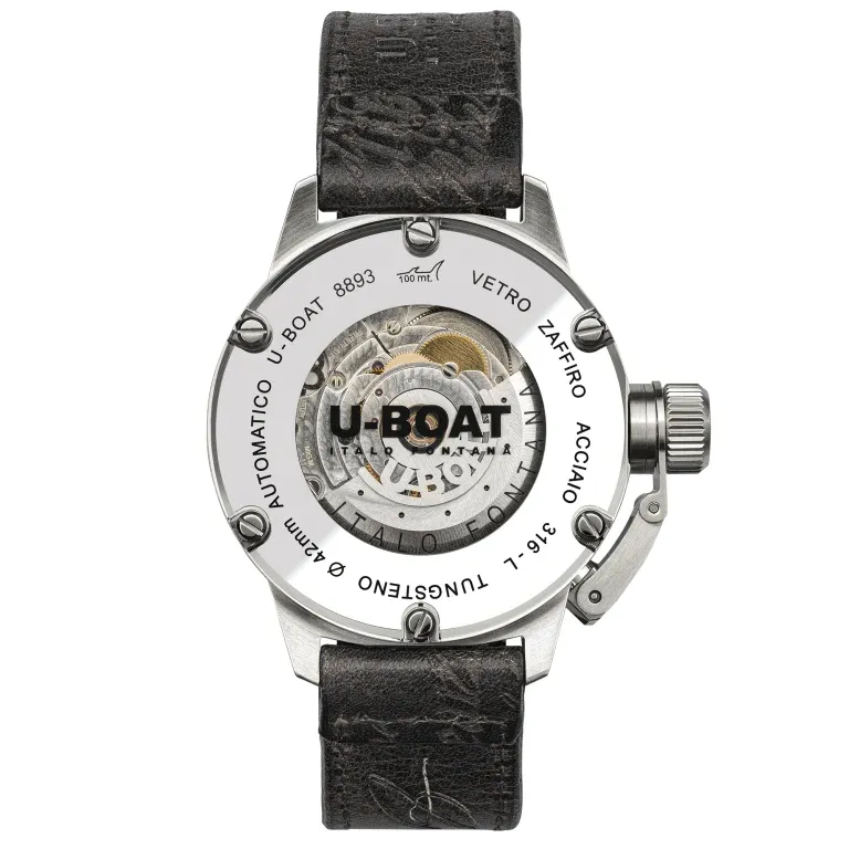 U-Boat Watch Classico Tungsten Black Leather 8893
