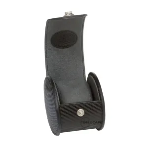 Underwood (London) - Single Round Watch Storage Case in Carbon Fiber