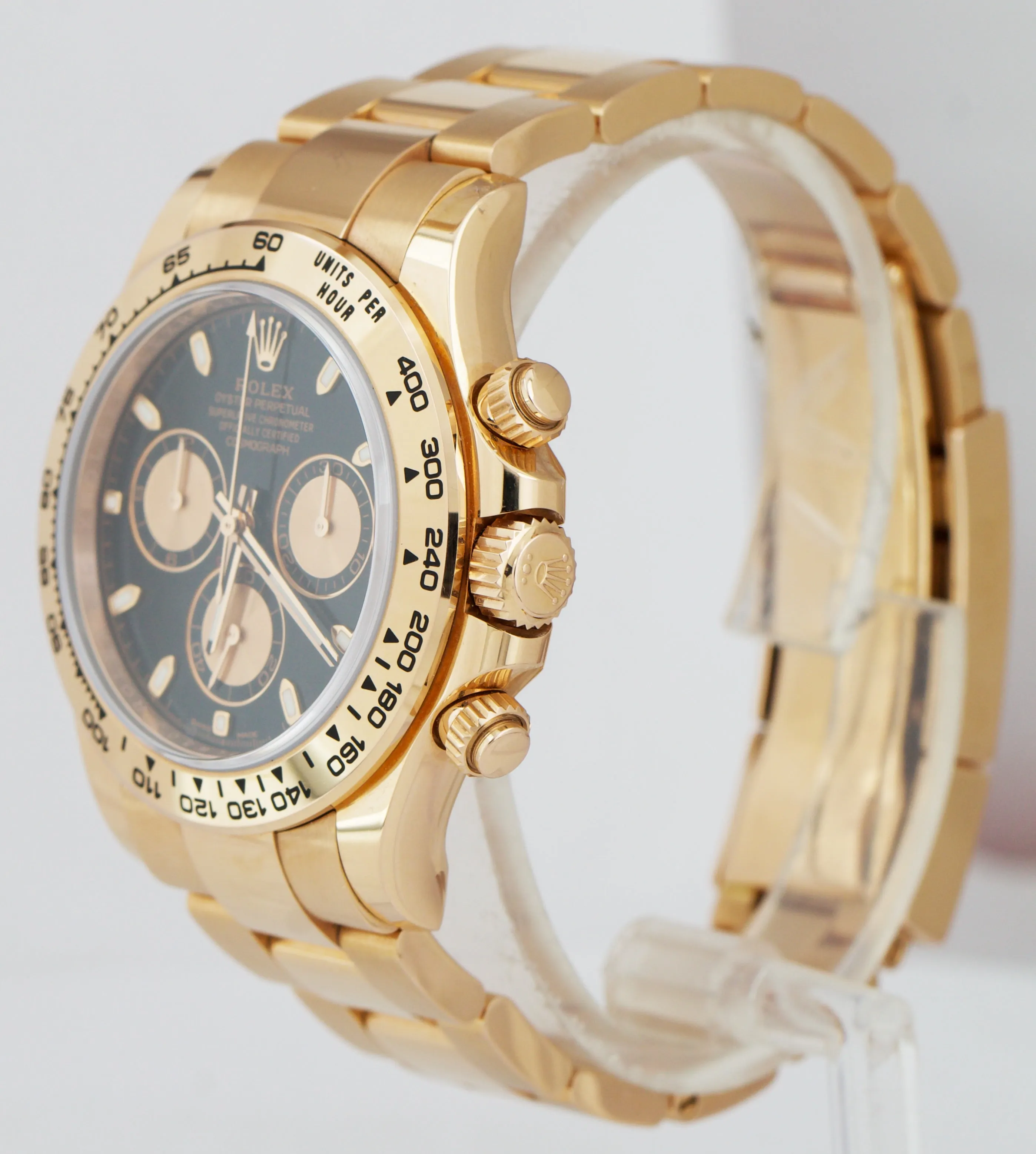 UNPOL. 2017 Rolex Daytona Cosmograph Black 40mm 18K Rose Gold Watch 116505 CARD
