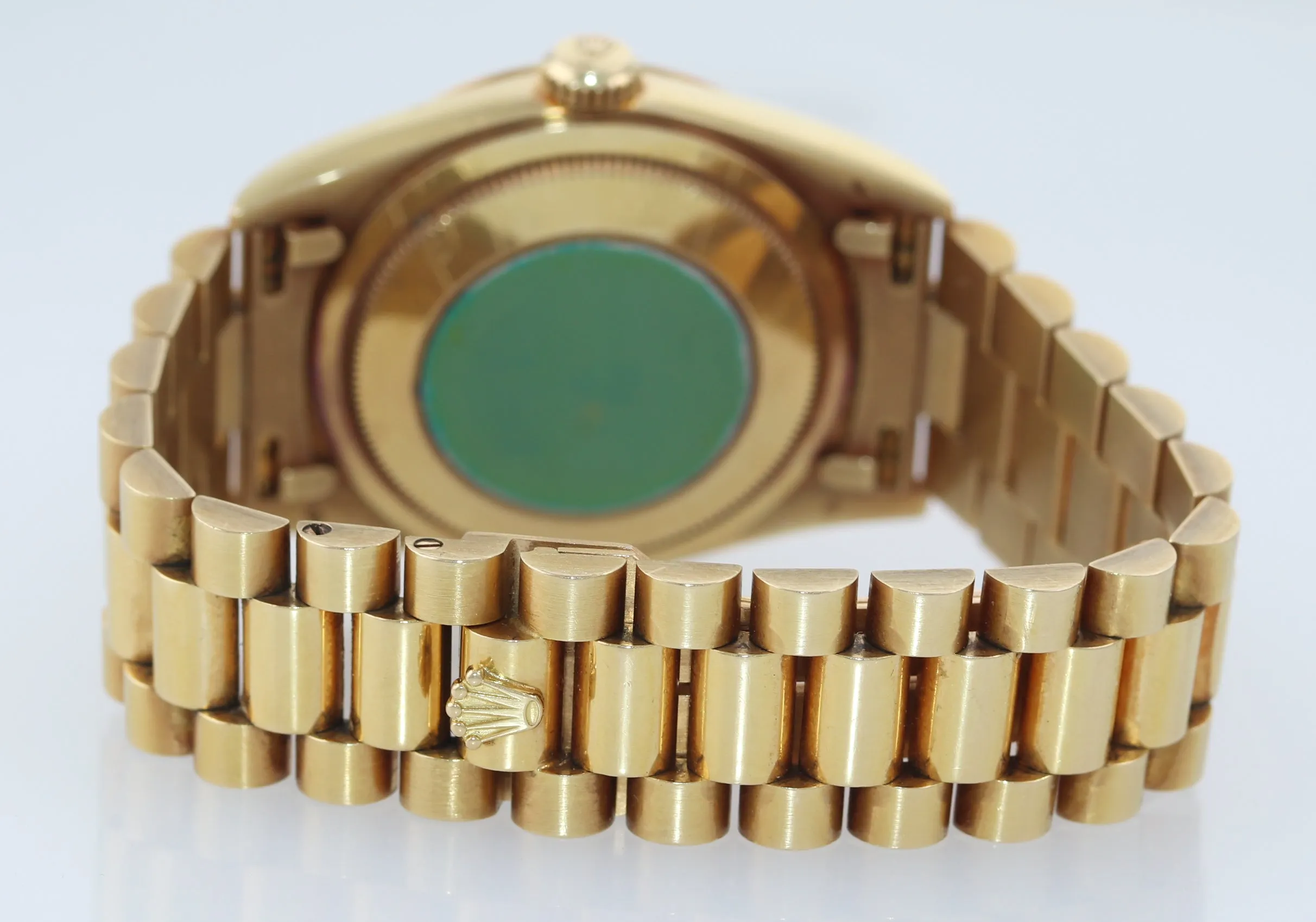 UNPOLISHED Rolex President 36mm Champagne Double Quick Gold Watch 18238 Patina