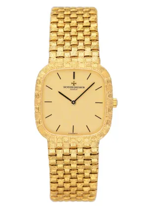 Vacheron Constantin 39047 Champagne Dial 18K Yellow Gold Mens Watch