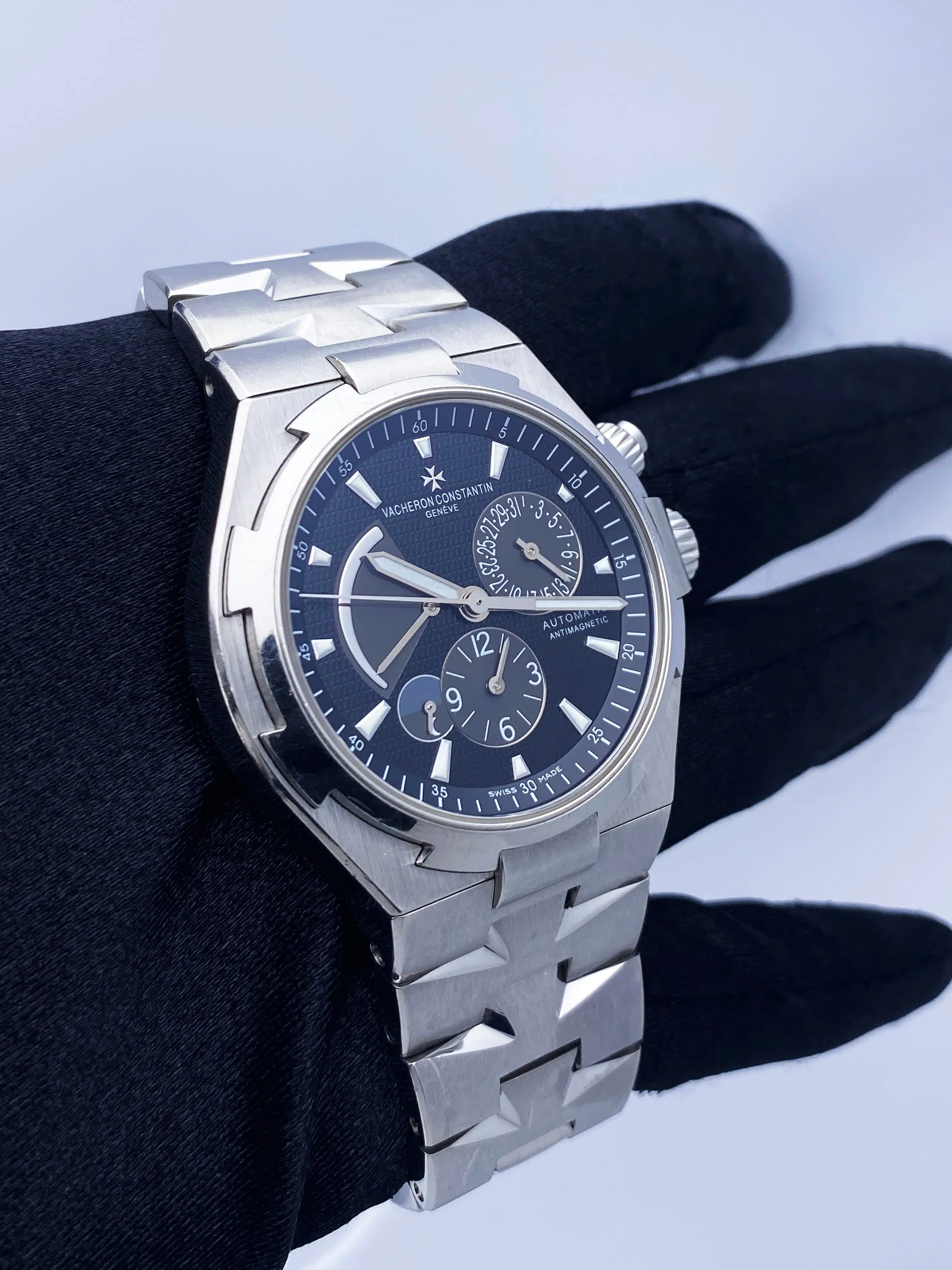 Vacheron Constantin Overseas 47450 Dual Time Mens Watch With Papers