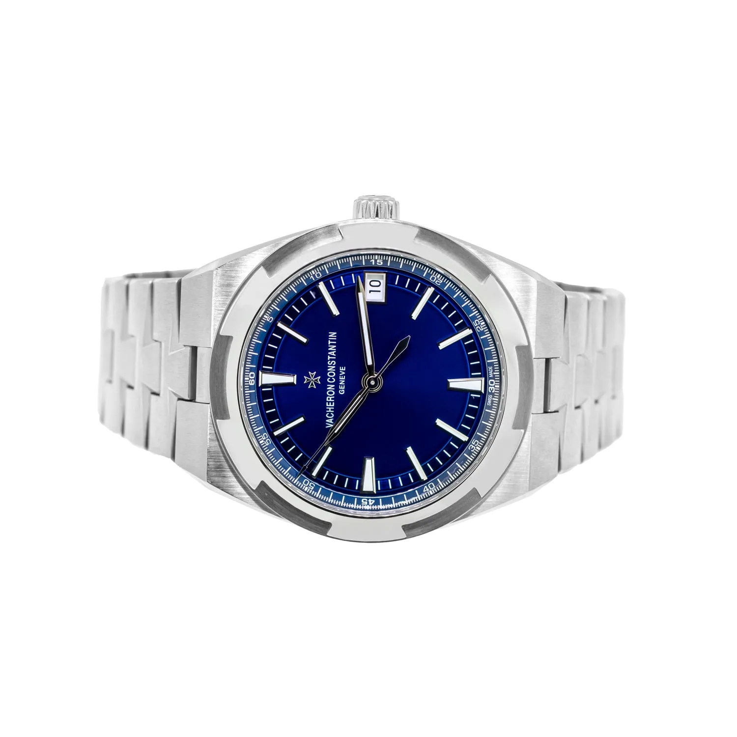 Vacheron Constantin Overseas Stainless Steel Blue Index Dial 4500V