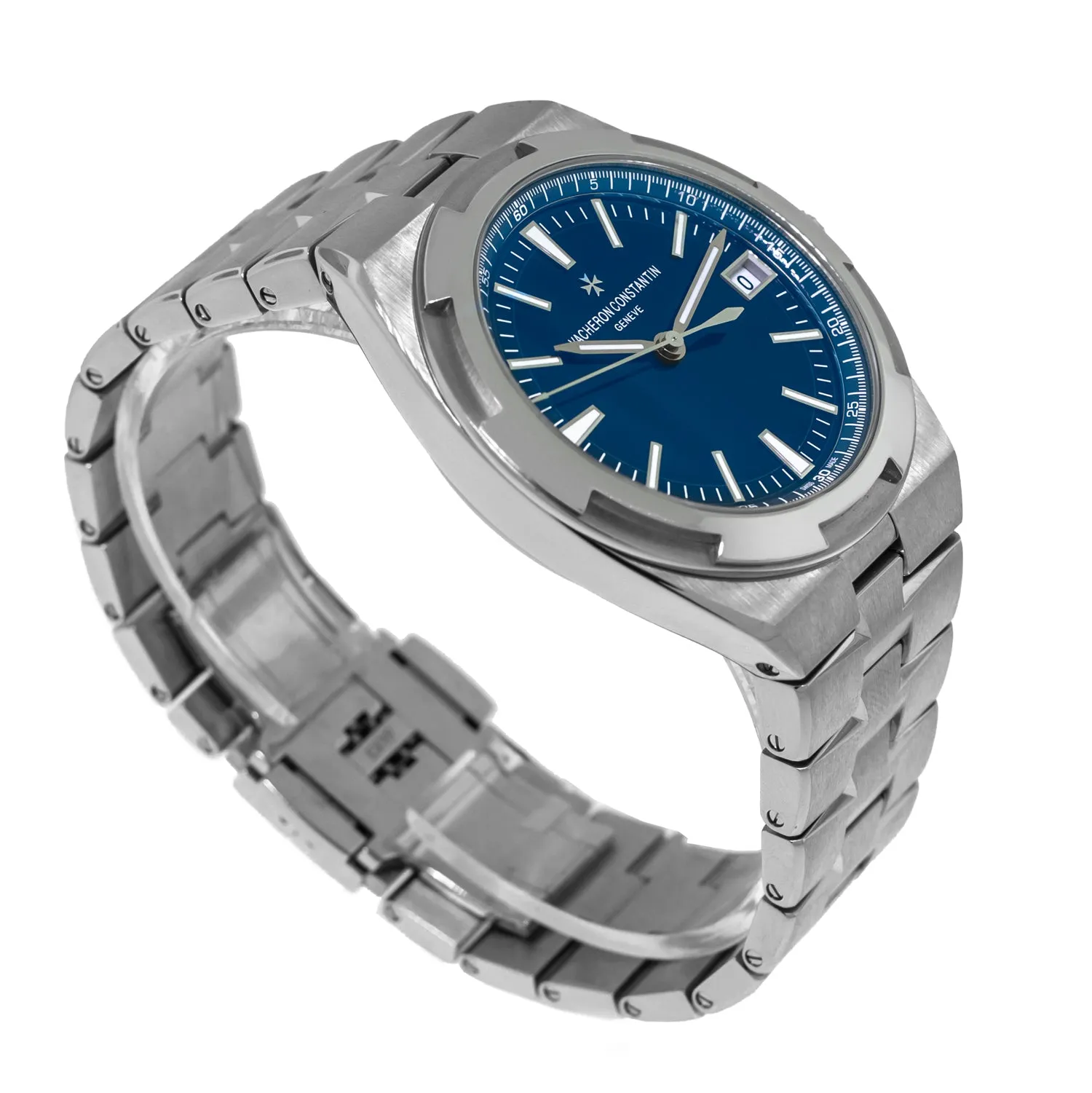 Vacheron Constantin Overseas Stainless Steel Blue Index Dial 4500V