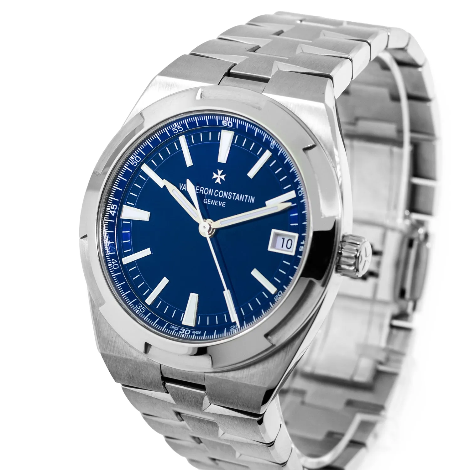 Vacheron Constantin Overseas Stainless Steel Blue Index Dial 4500V
