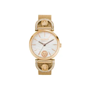 Versus Iseo Women White And Rose Gold Watch