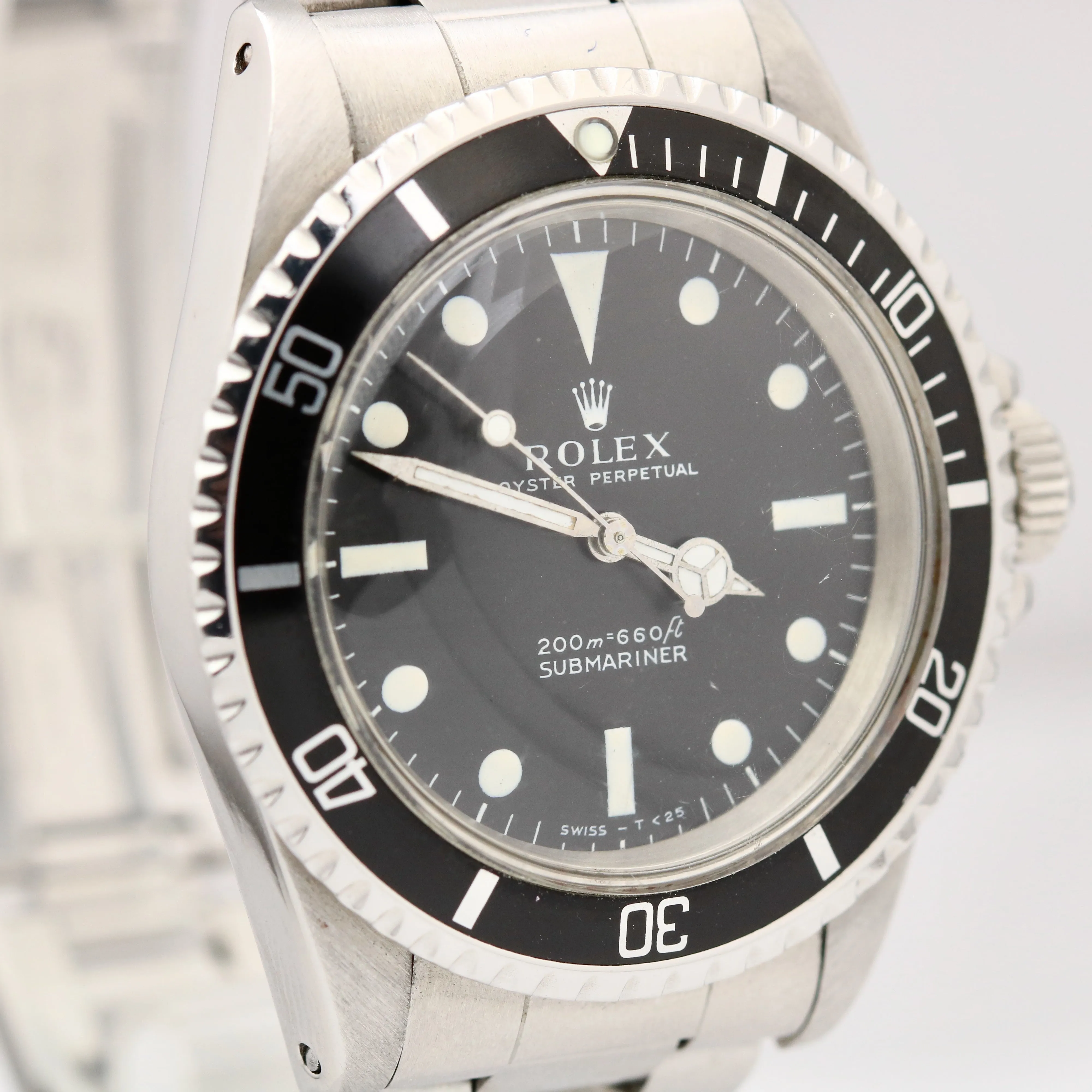 VINTAGE 1968 Rolex Submariner METERS FIRST 1.78xx 40mm Oyster Steel Watch 5513