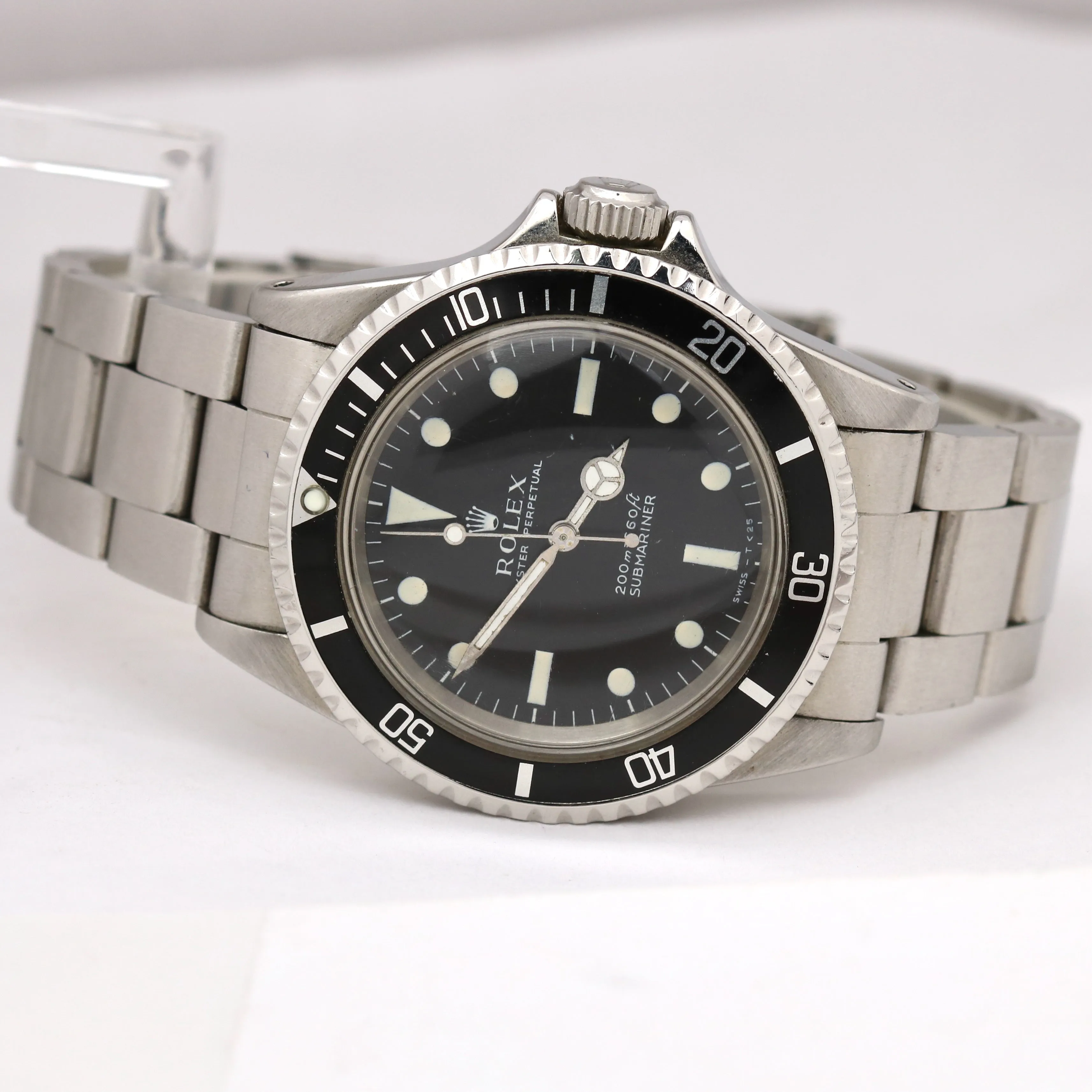 VINTAGE 1968 Rolex Submariner METERS FIRST 1.78xx 40mm Oyster Steel Watch 5513