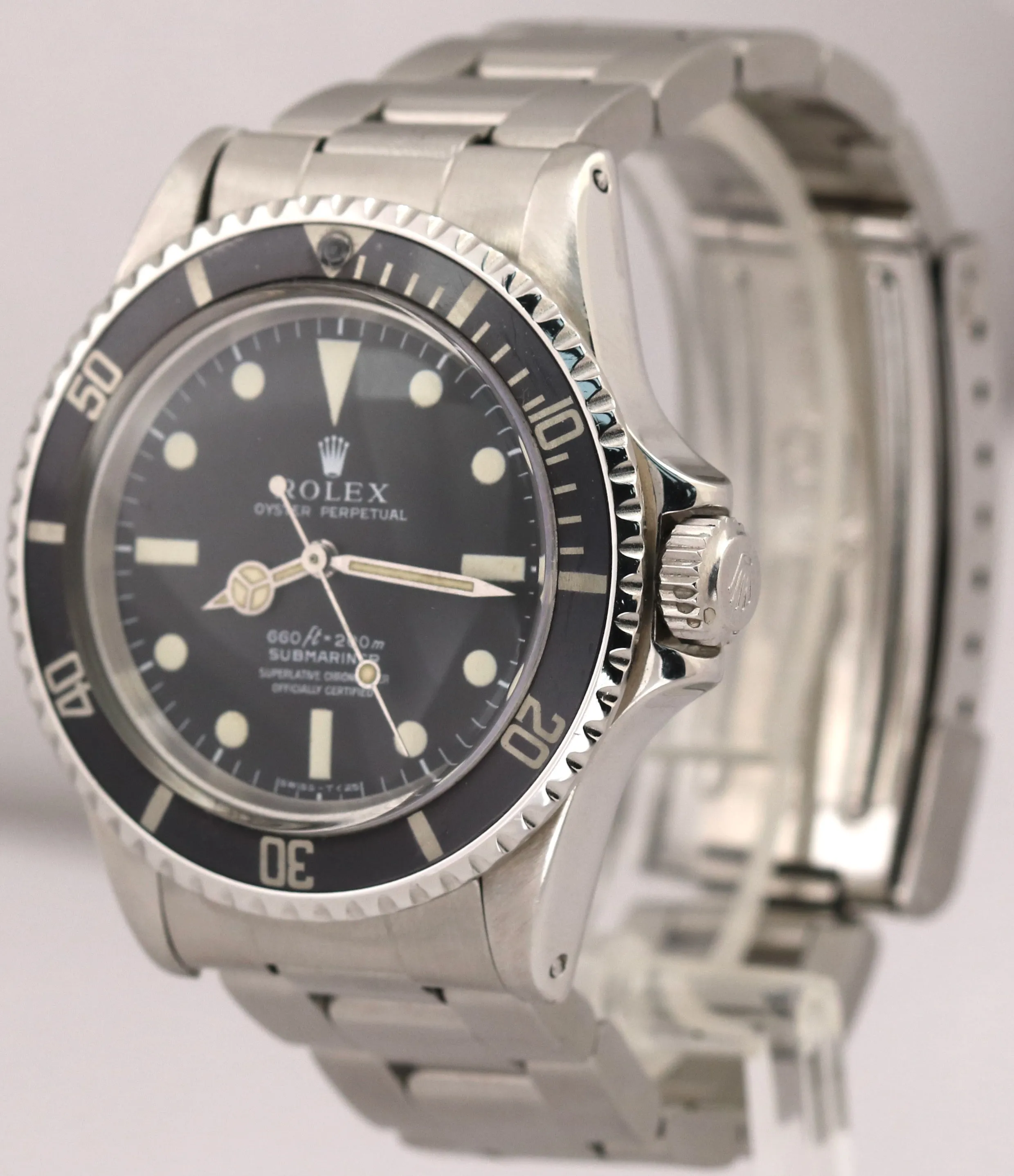 VINTAGE 1970 Rolex Submariner Stainless Steel PATINA 40mm Oyster Dive 5512 Watch