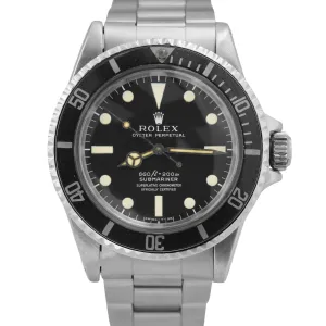 VINTAGE 1970 Rolex Submariner Stainless Steel PATINA 40mm Oyster Dive 5512 Watch