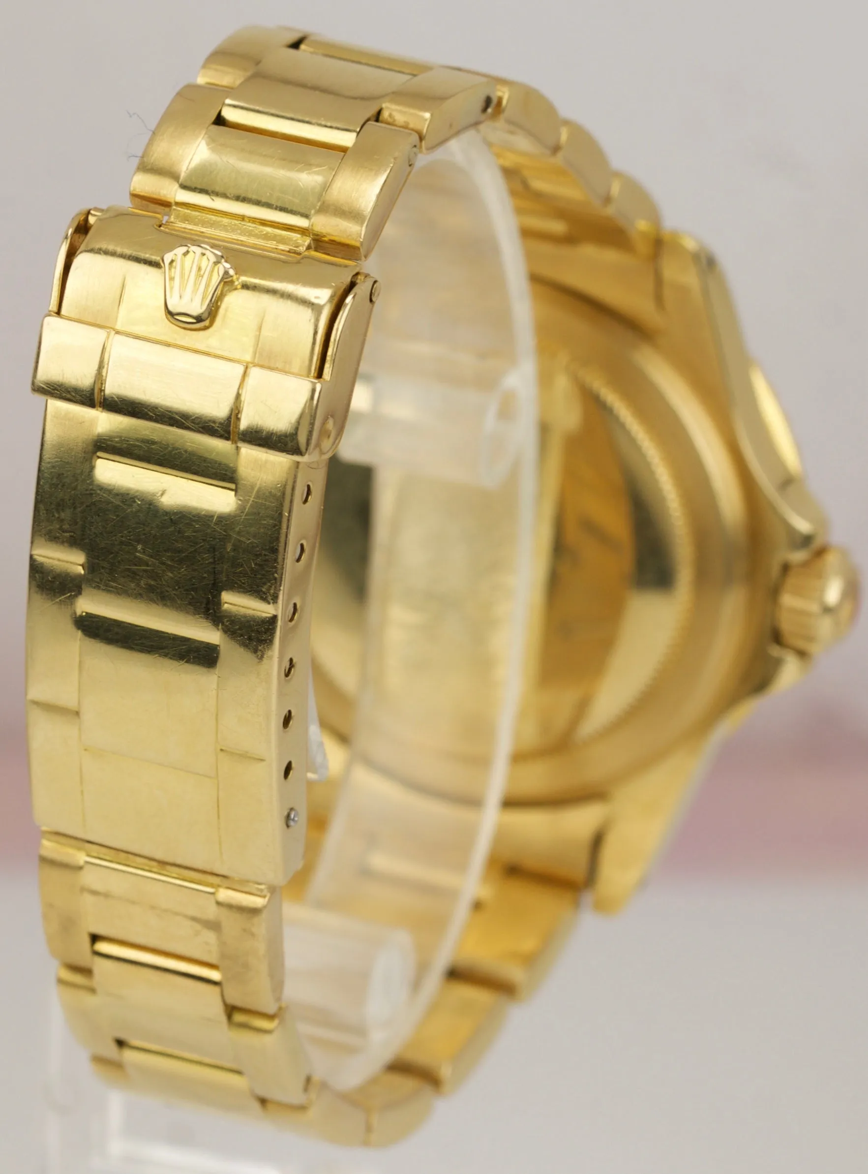 Vintage 1976 Rolex Submariner Date Black Nipple Dial 18K Yellow Gold Watch 1680