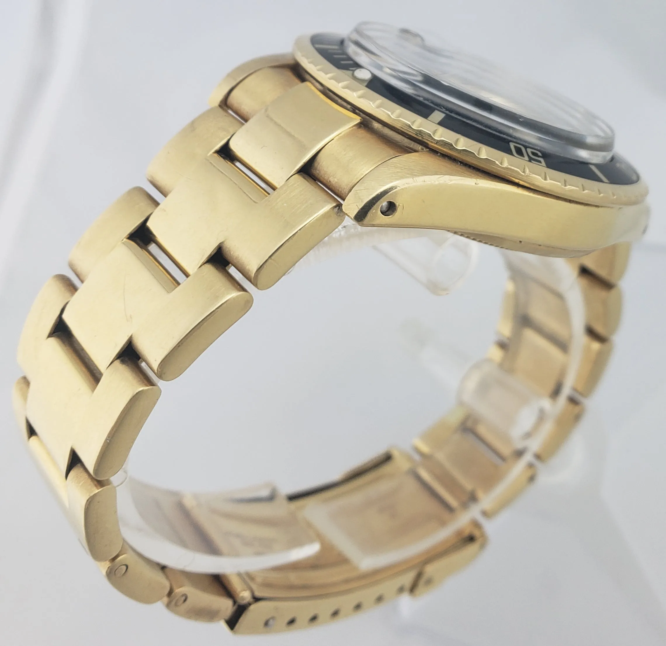 Vintage 1976 Rolex Submariner Date Black Nipple Dial 18K Yellow Gold Watch 1680