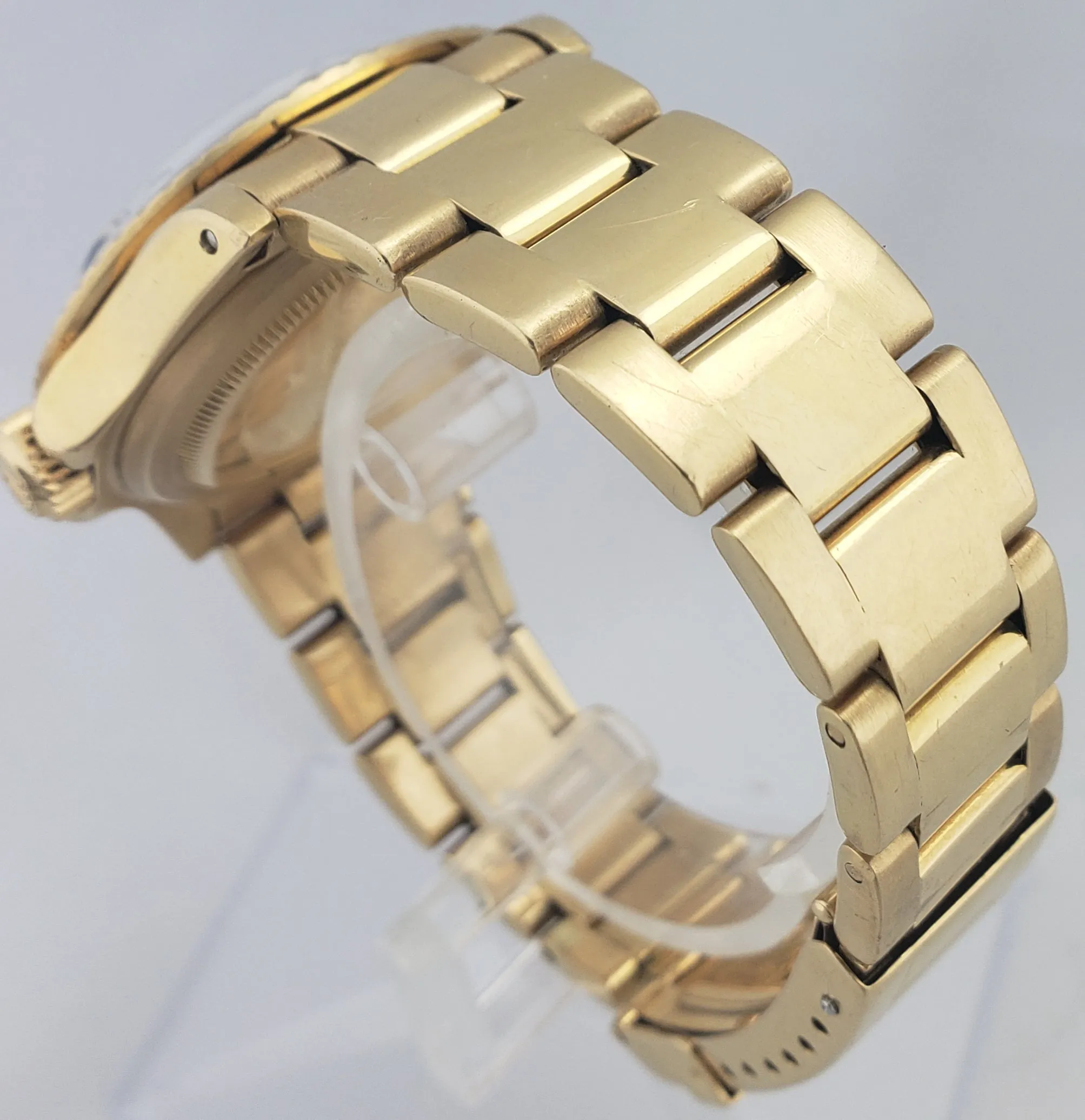 Vintage 1976 Rolex Submariner Date Black Nipple Dial 18K Yellow Gold Watch 1680