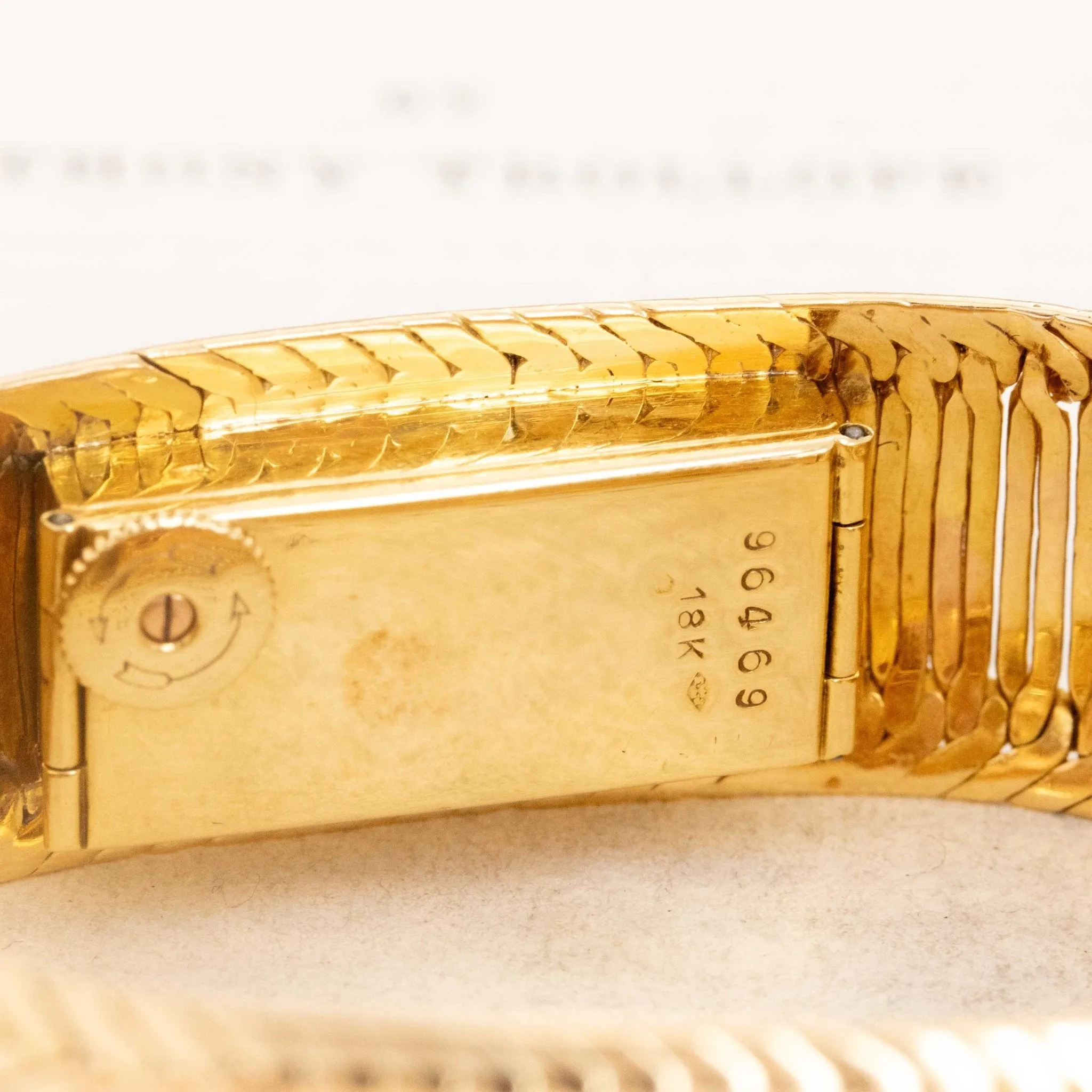 Vintage Bracelet Watch by Cartier France c 1940s