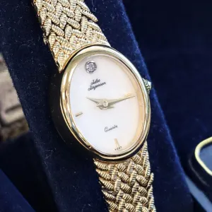 Vintage Jules Jurgensen Ladies Quartz Watch - V237 Integrated Gold Plated Mesh Bracelet. IN BOX!