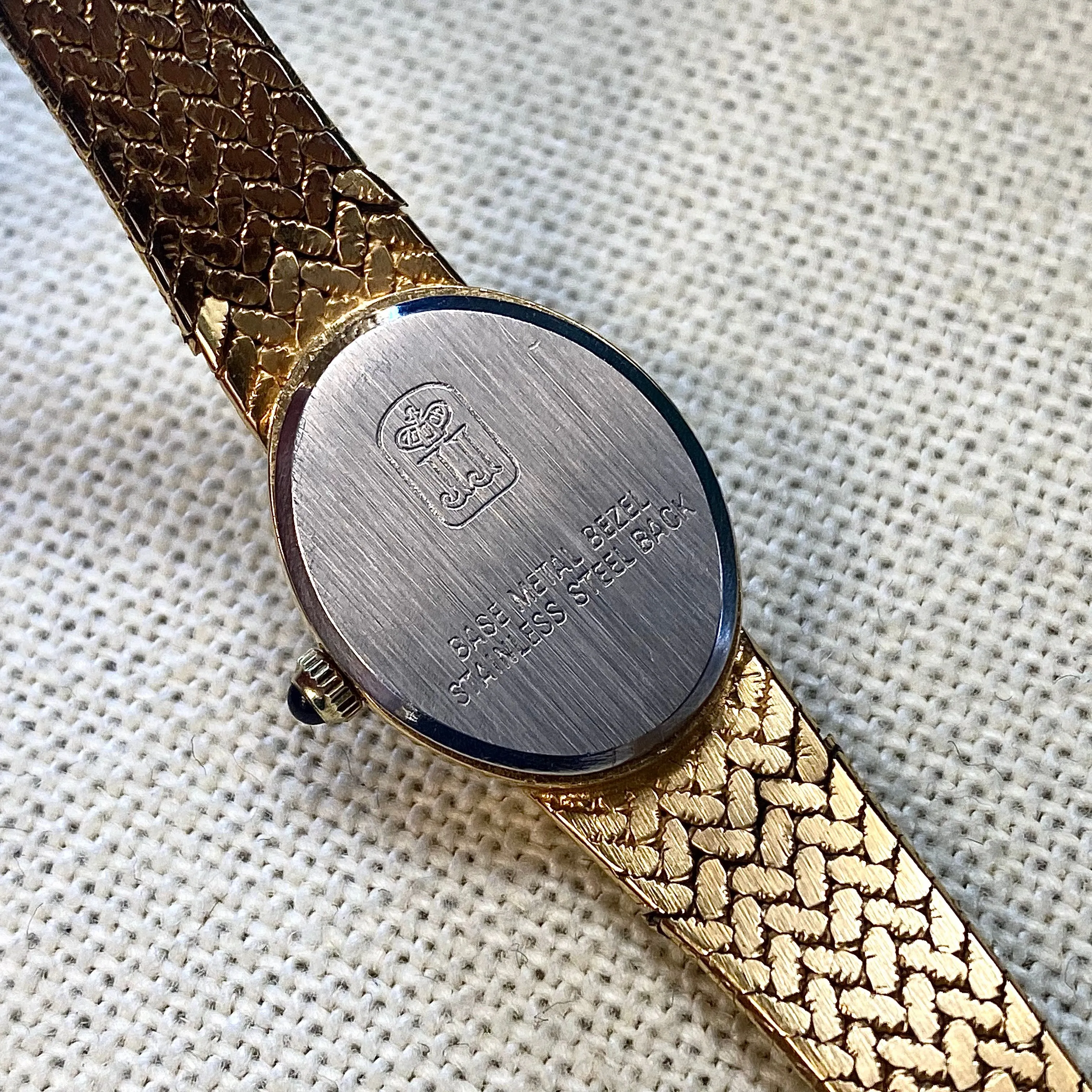 Vintage Jules Jurgensen Ladies Quartz Watch - V237 Integrated Gold Plated Mesh Bracelet. IN BOX!