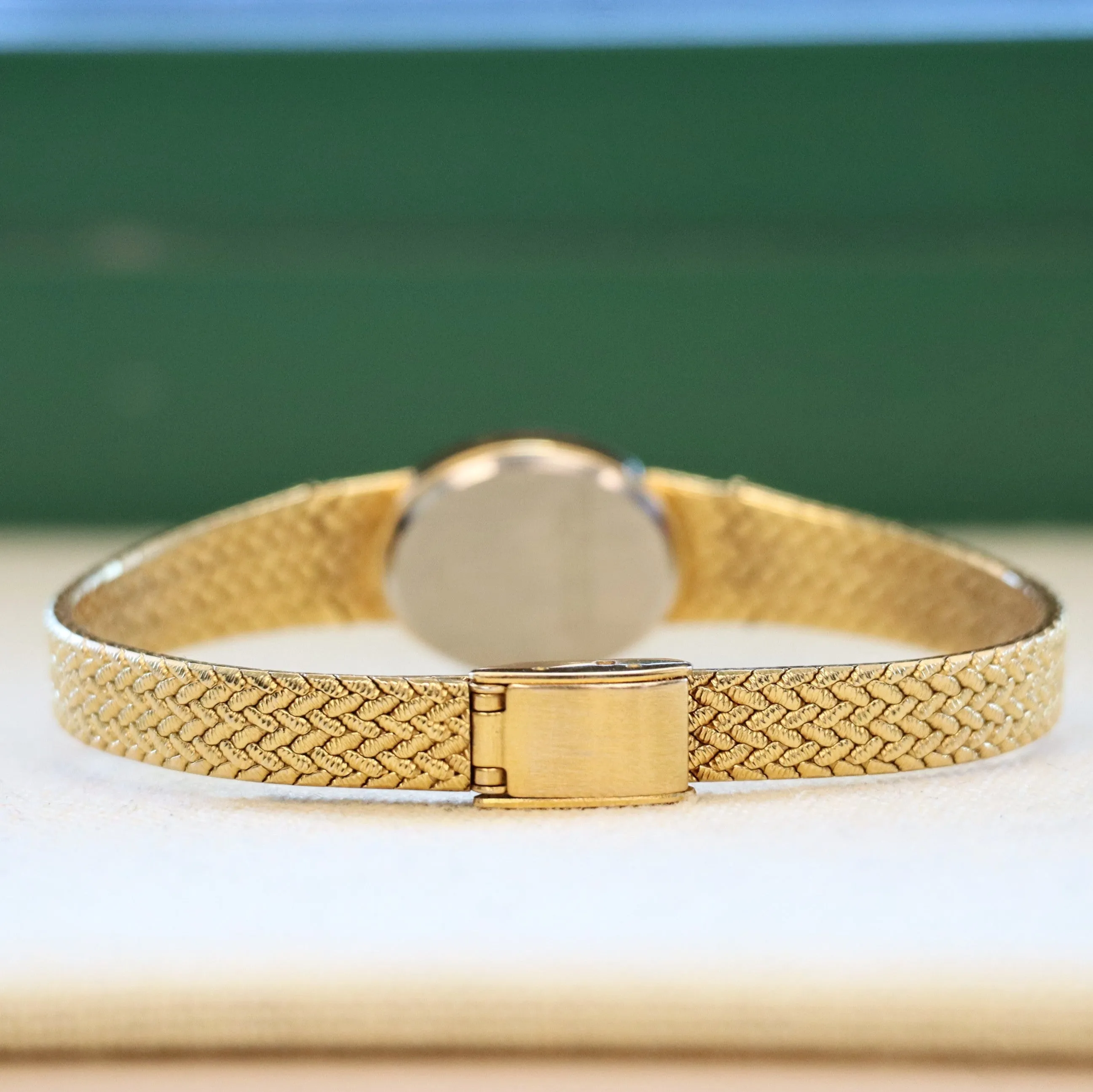 Vintage Jules Jurgensen Ladies Quartz Watch - V237 Integrated Gold Plated Mesh Bracelet. IN BOX!