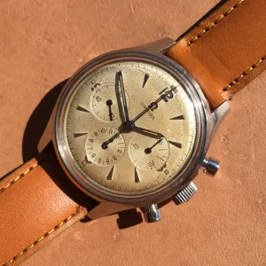 Vintage Omega 2451-6 Steel Chronograph Cal. 321 Manual 1950's Wristwatch 35mm