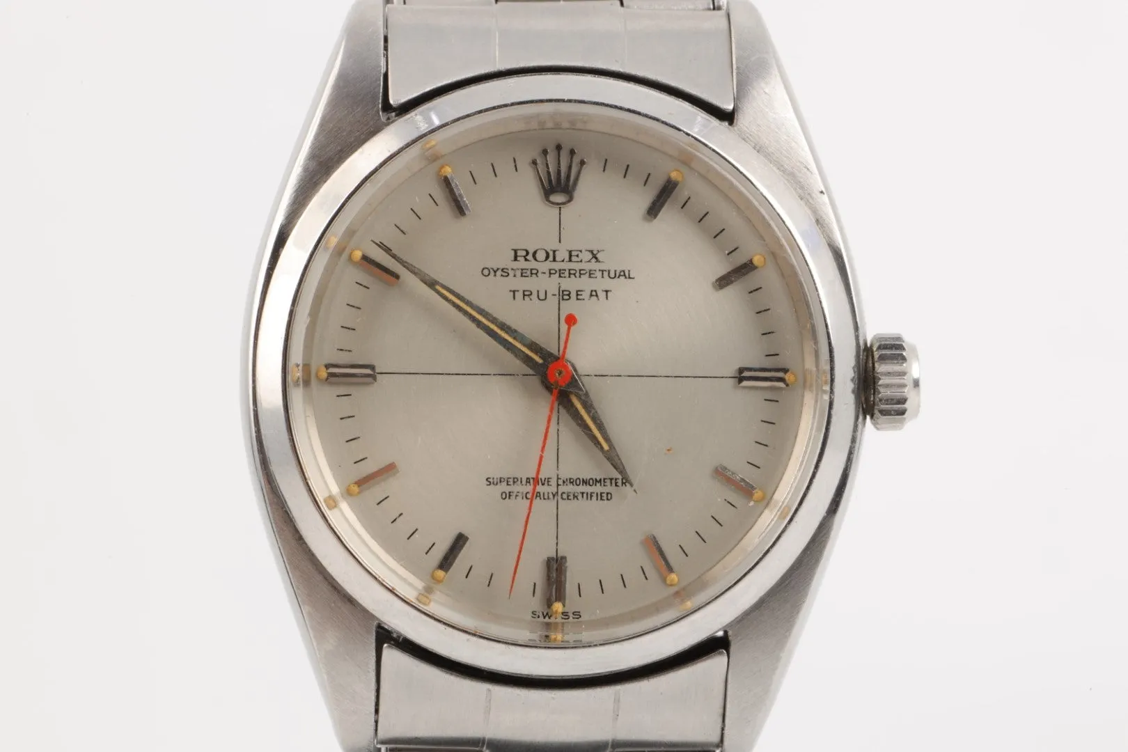 Vintage! Rolex 6556 "Tru Beat" 34mm Stainless Steel Watch