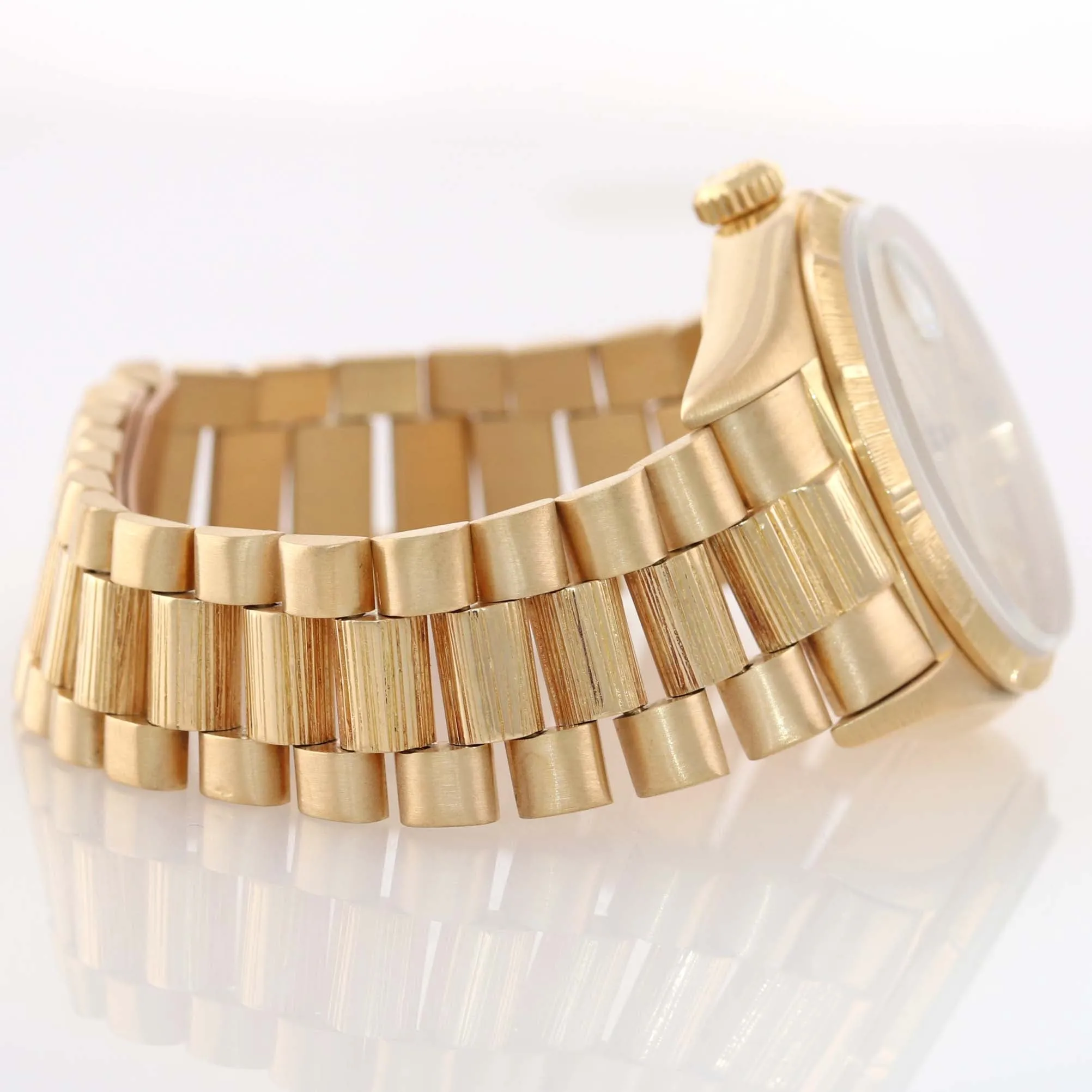 Vintage Rolex Day-Date President 36mm 18078 Bark 18K Yellow Gold Watch 18038