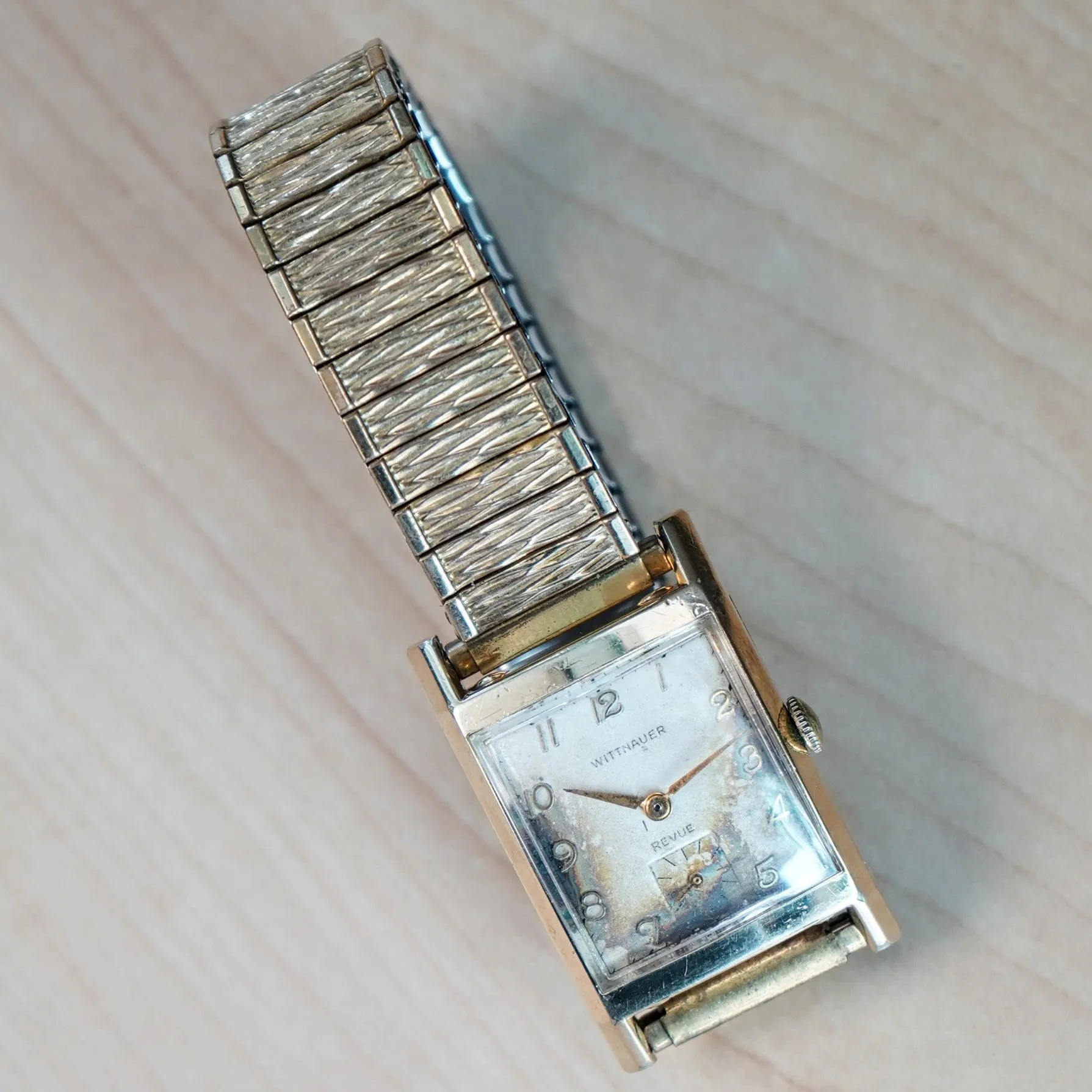 Vintage WITTNAUER Revue Mechanical Watch 17 Jewels Cal. Revue 79 Wristwatch