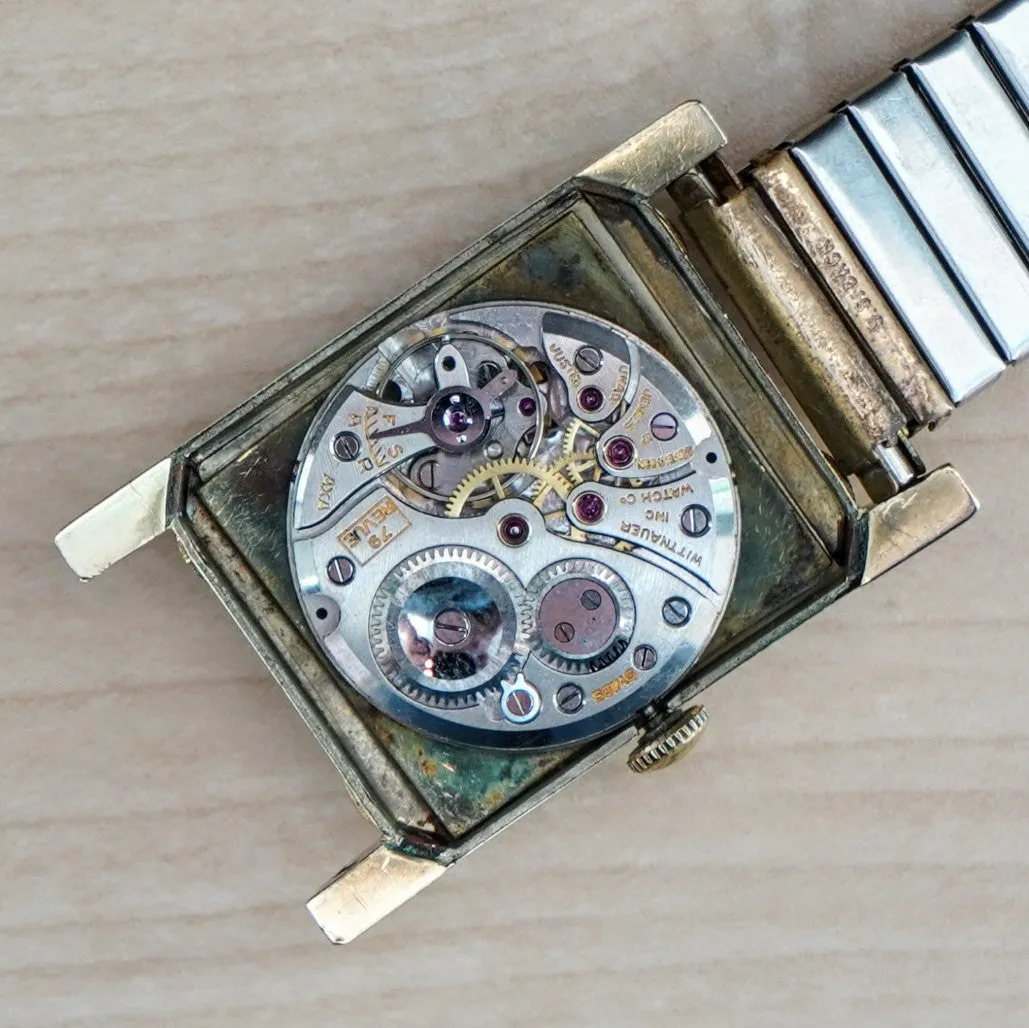Vintage WITTNAUER Revue Mechanical Watch 17 Jewels Cal. Revue 79 Wristwatch