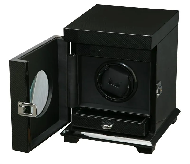 Volta Automatic Single Watch Winder (Carbon Fiber) - Belleview Collection