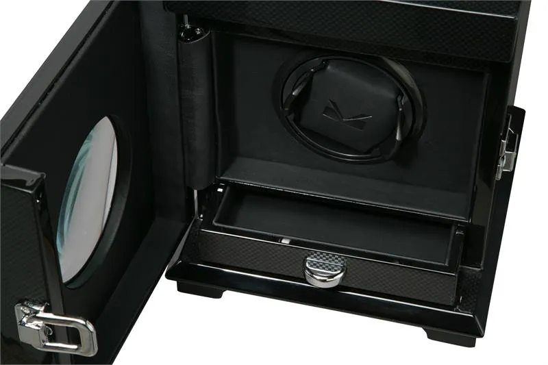 Volta Automatic Single Watch Winder (Carbon Fiber) - Belleview Collection