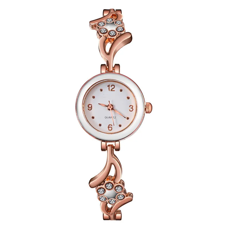 W3912 - Retro Floral Bracelet Watch